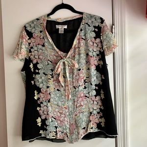 FINAL PRICE - Floral Silk Blouse